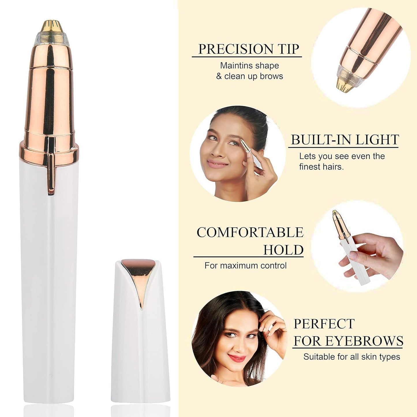 Portable Facial & Eyebrow Hair Remover