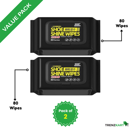 Shoe & Sneaker Cleaning Wipes – Pack of 2 (160 Wipes)