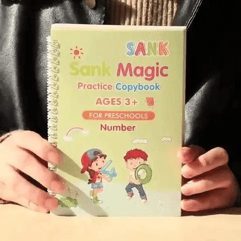 Magic LearnPad – Reusable Handwriting Book for Kids (4 Books)
