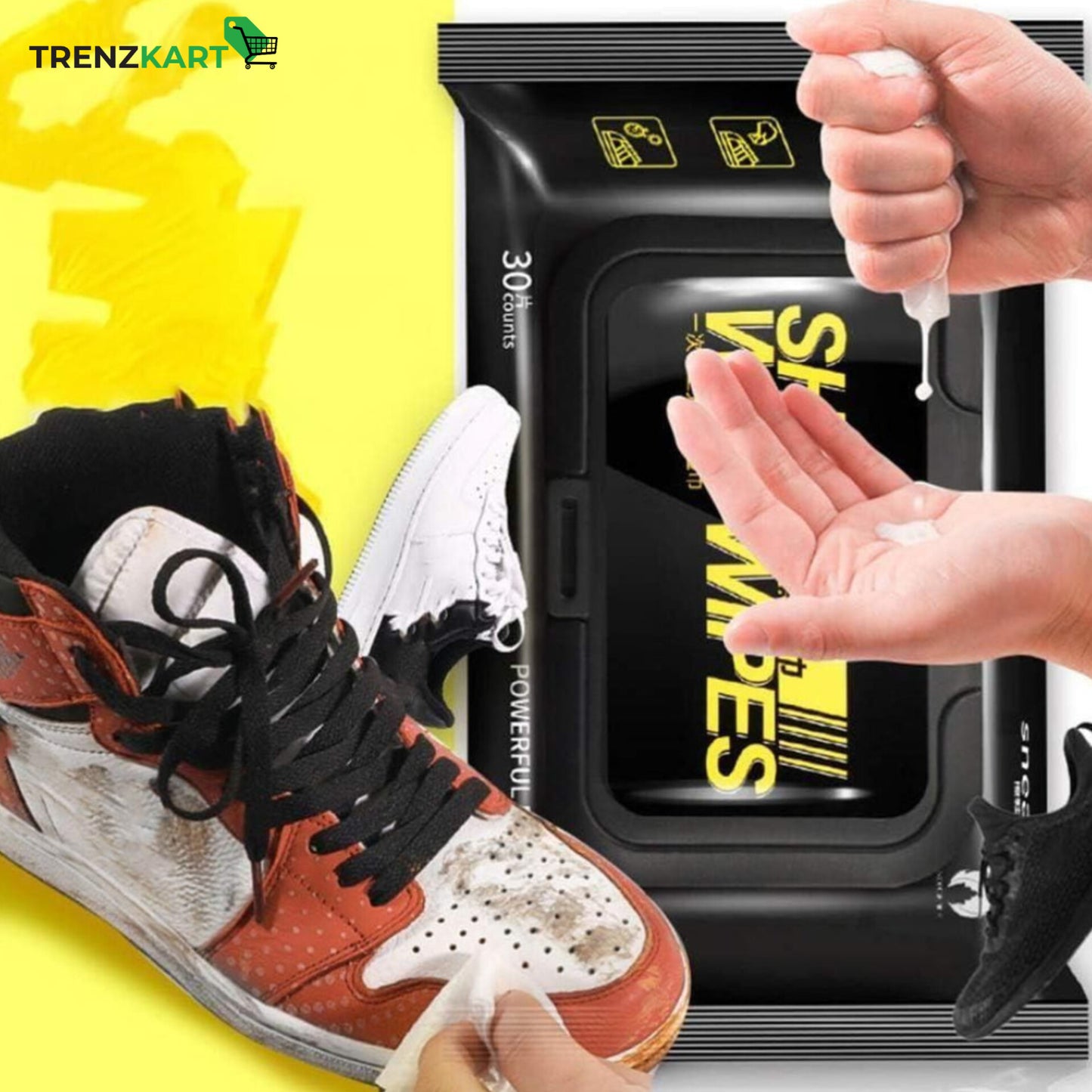 Shoe & Sneaker Cleaning Wipes – Pack of 2 (160 Wipes)
