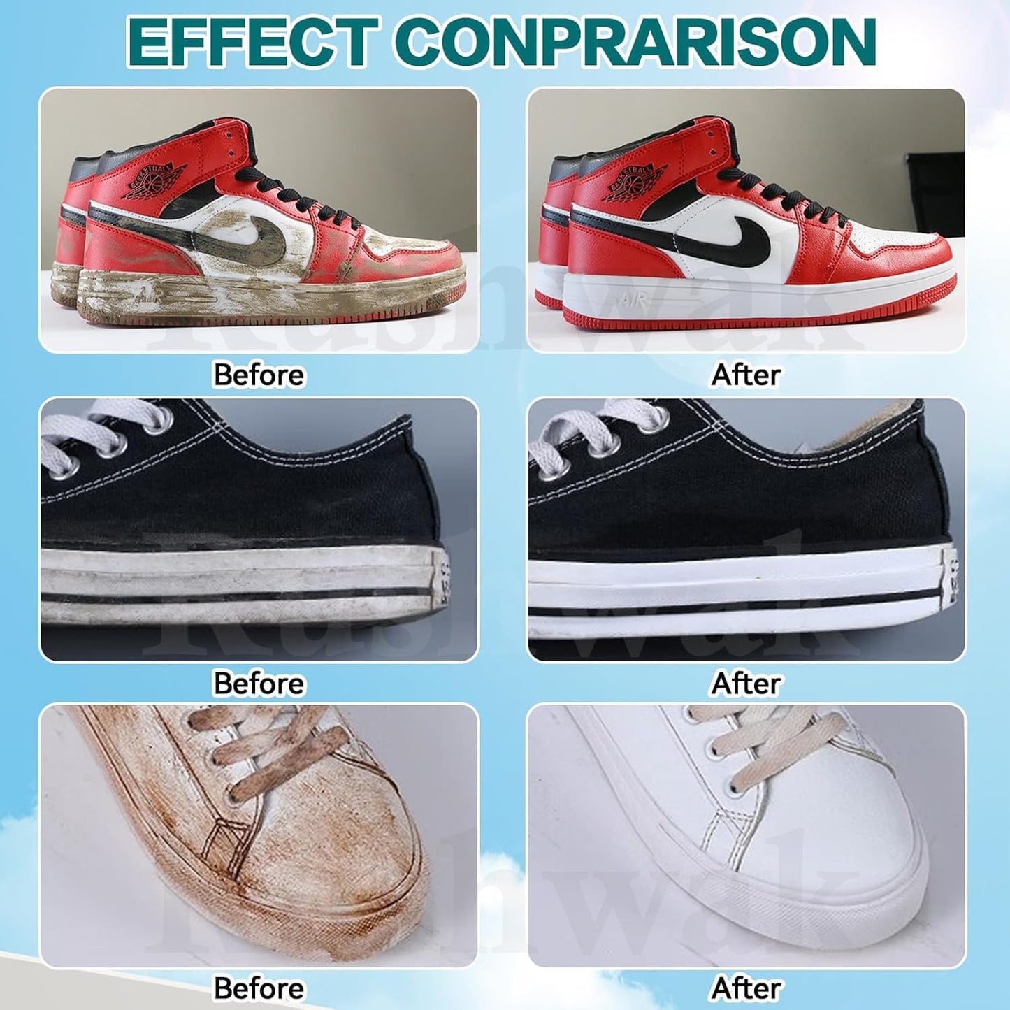Shoe & Sneaker Cleaning Wipes – Pack of 2 (160 Wipes)
