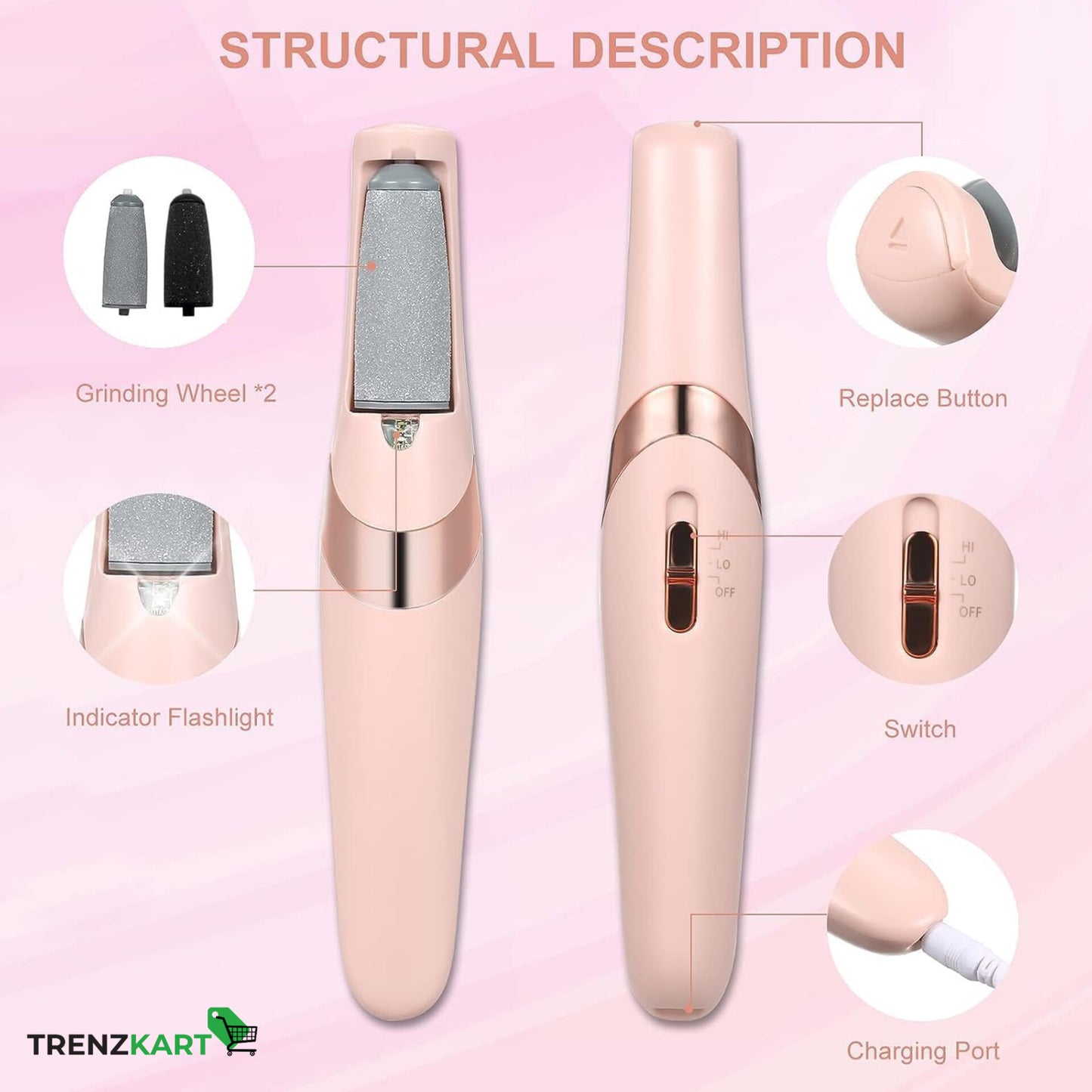 Electric Callus, Dead Skin Remover