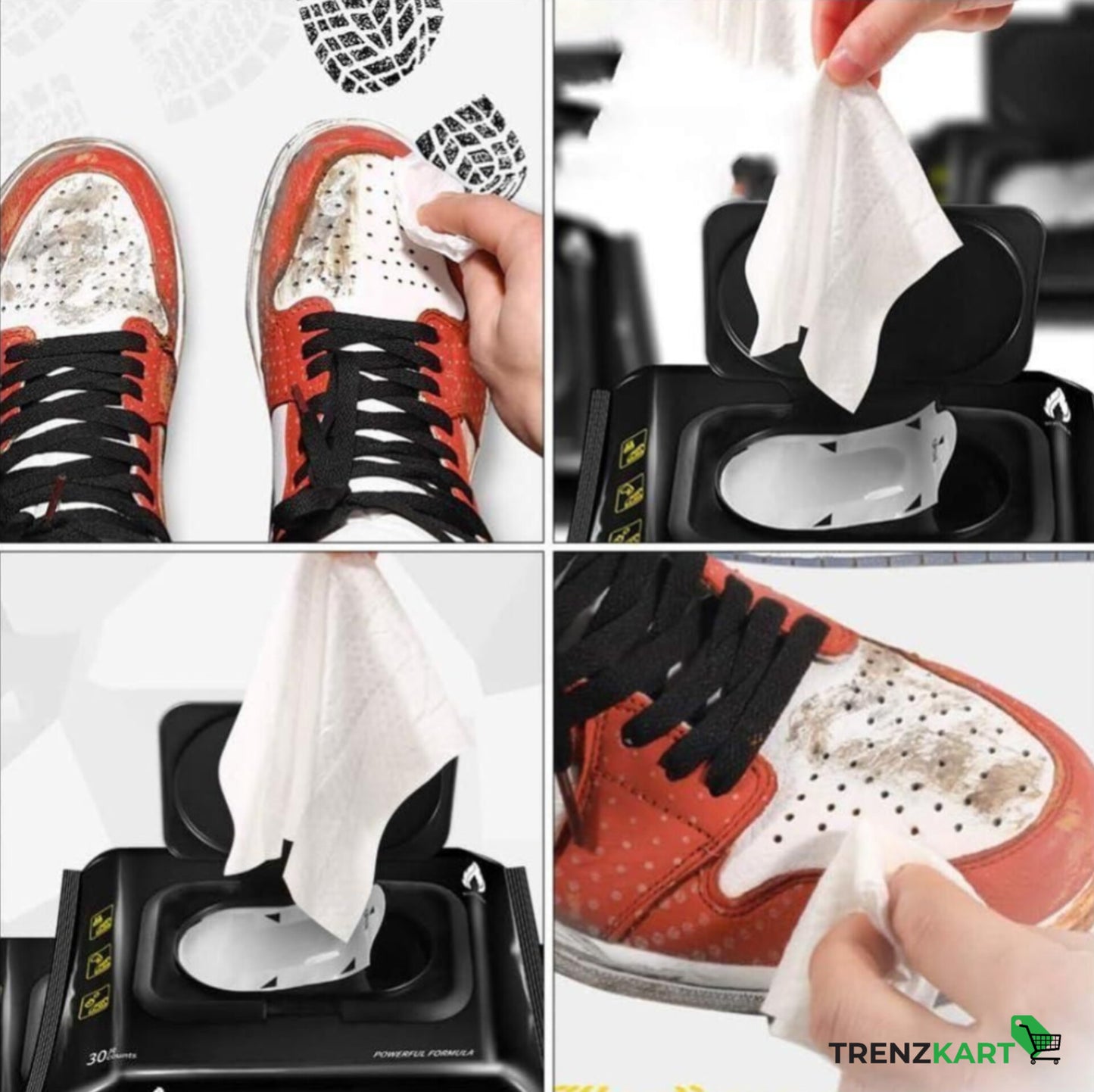 Shoe & Sneaker Cleaning Wipes – Pack of 2 (160 Wipes)
