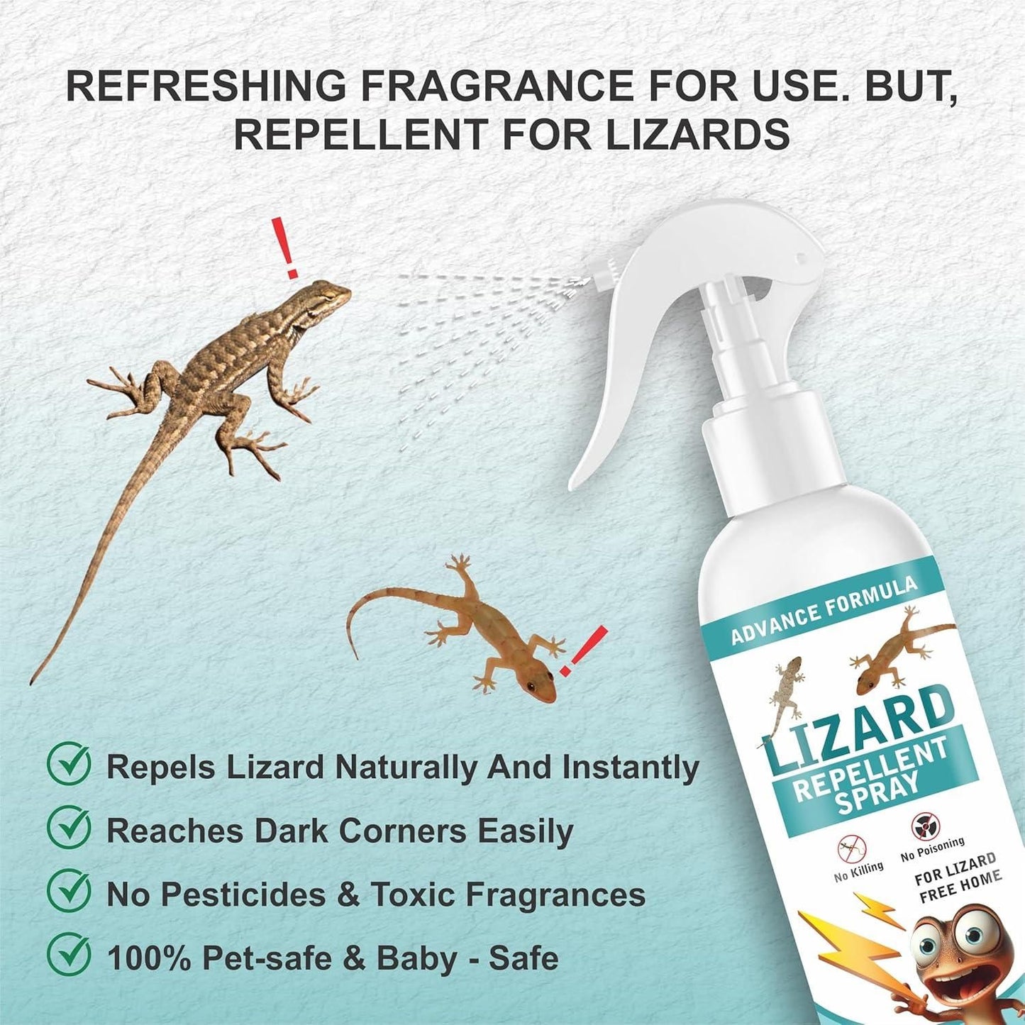 Advance Formula - Lizard Repellent Spray | 100% Natural | Buy 1 Get 1 FREE