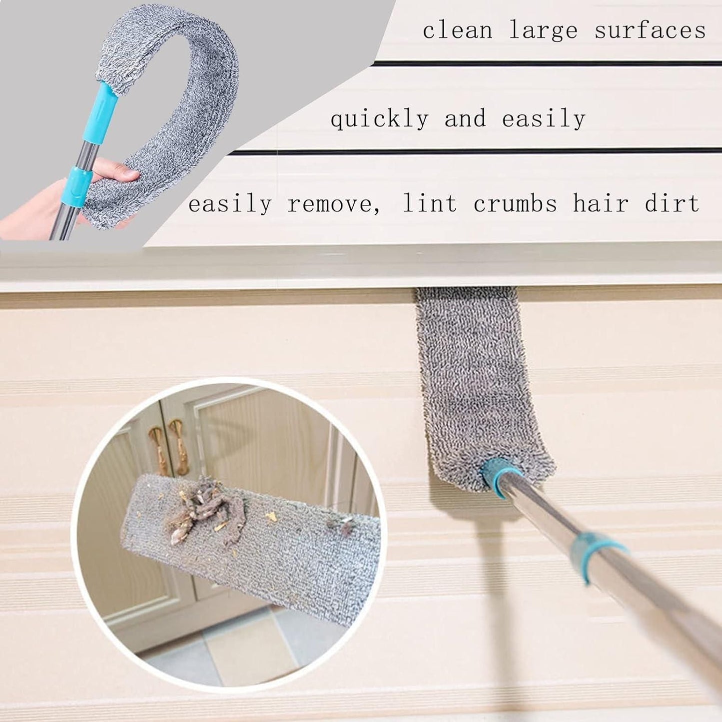 Flexible Telescopic Microfiber Duster – Perfect for Fans, Ceilings & Furniture