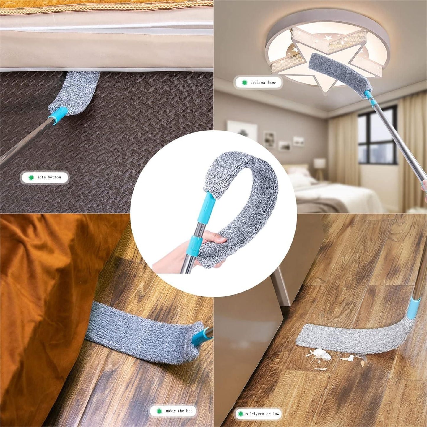 Flexible Telescopic Microfiber Duster – Perfect for Fans, Ceilings & Furniture