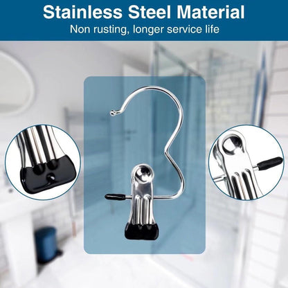 Stainless Steel - Rotating Clip Hangers (Pack of 10)