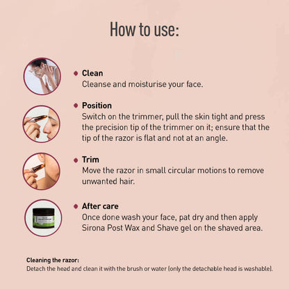 Portable Facial & Eyebrow Hair Remover