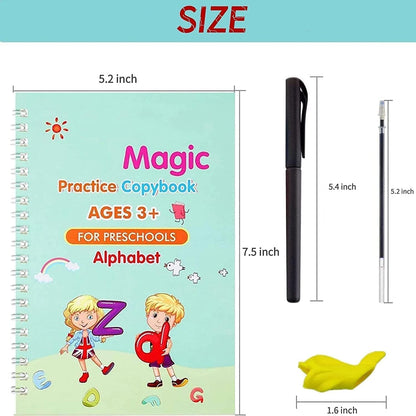 Magic LearnPad – Reusable Handwriting Book for Kids (4 Books)