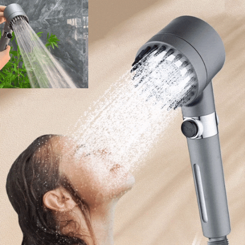 High Pressure 3-Setting Handheld filtration brush Shower head