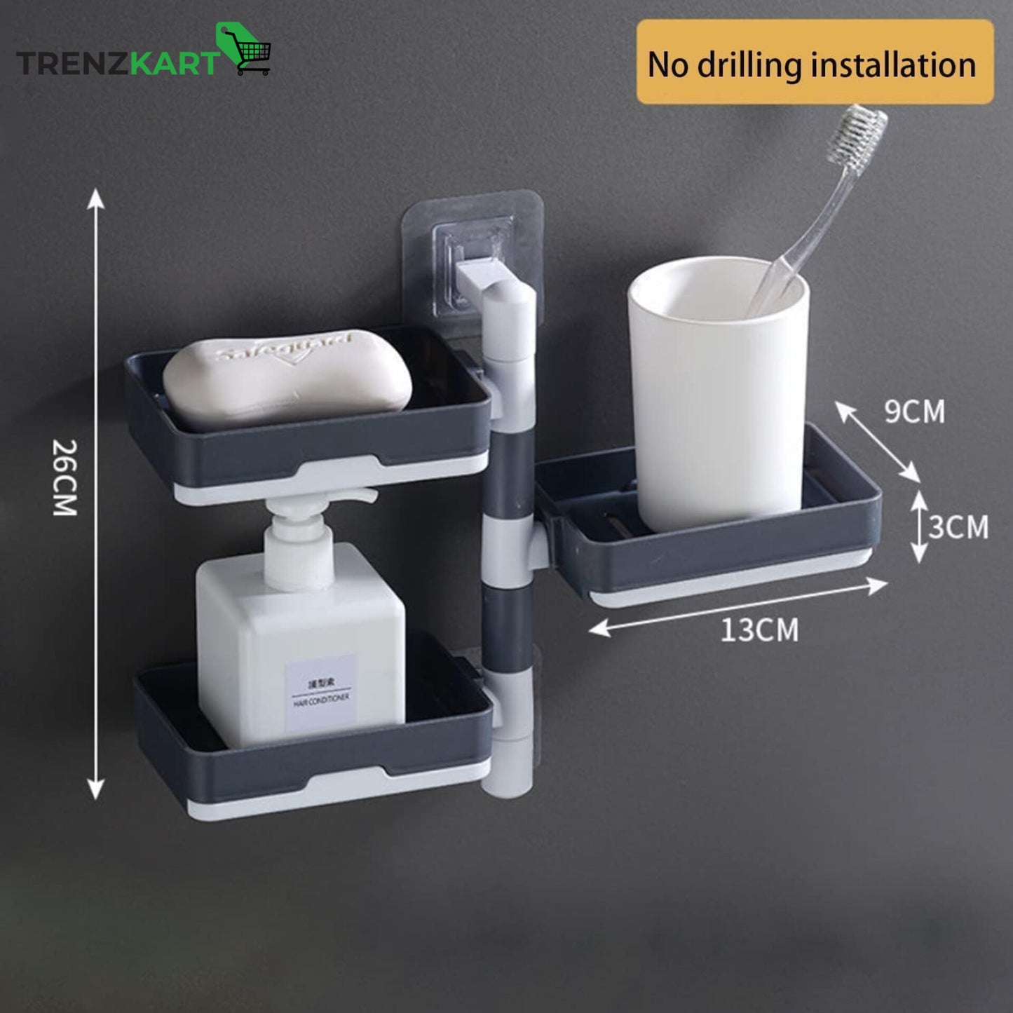 3-Layer Rotating Soap Holder
