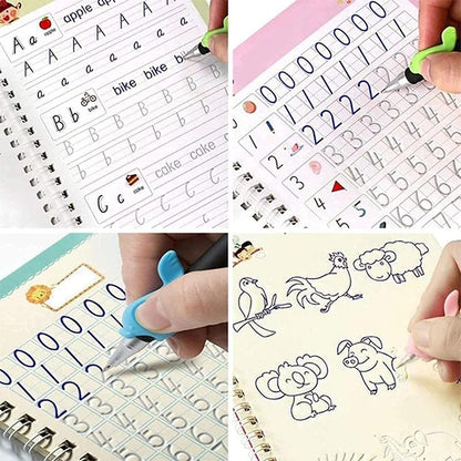 Magic LearnPad – Reusable Handwriting Book for Kids (4 Books)