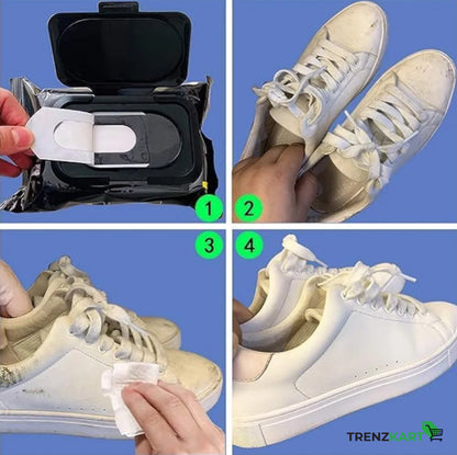 Shoe & Sneaker Cleaning Wipes – Pack of 2 (160 Wipes)